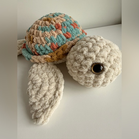 Handmade Crochet Turtle Plush Amigarumi - Picture 3 of 6